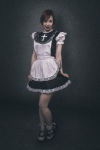 gothic maid kleid