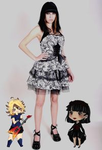 Limitiertes Visual Kei Kleid von Untot