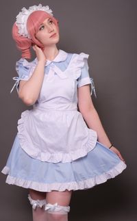 maid kleid blau_1