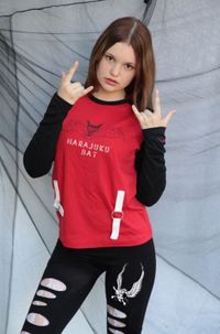 visual kei lady longsleeve und legging von untot